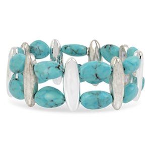 Robert Lee Morris Soho Turquoise Stretch Bracelet